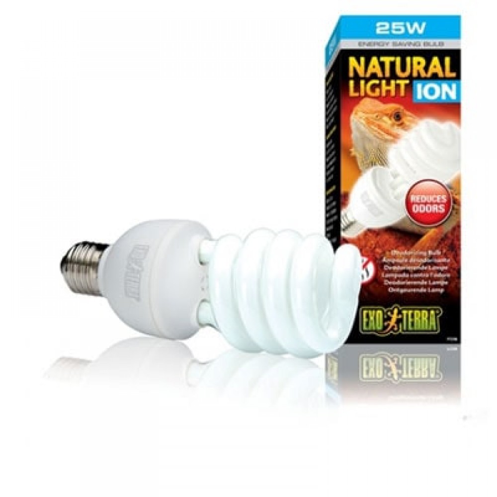 Лампа для тераріуму ExoTerra REPTILE NATURAL LIGHT ION 15W E27 (РТ3785)