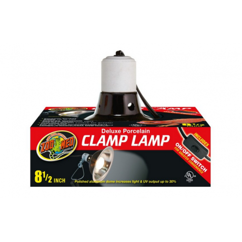 Светильник для террариума Deluxe Porcelain Clamp Lamp 14cm (Black) ZM-LF-11E