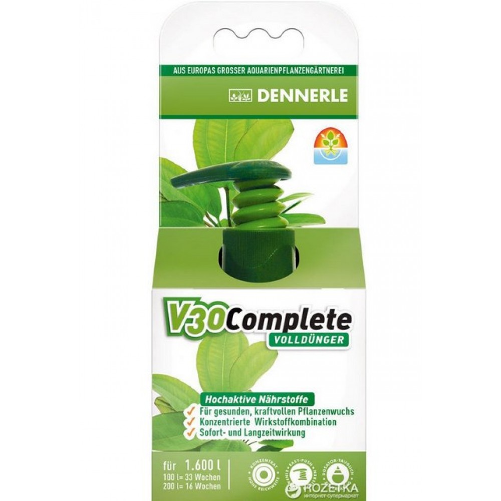 Удобрение для аквариумных растений Dennerle V30 Complete комплексное 50мл (4537)