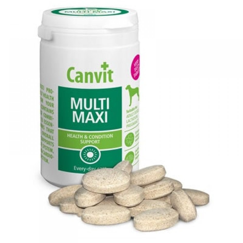 Мультивитаминный комплекс для собак Canvit MULTI MAXI 230 гр