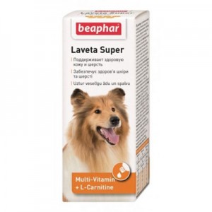 Мультивитаминный комплекс с L-карнитином для собак Beaphar Laveta Super 50 мл
