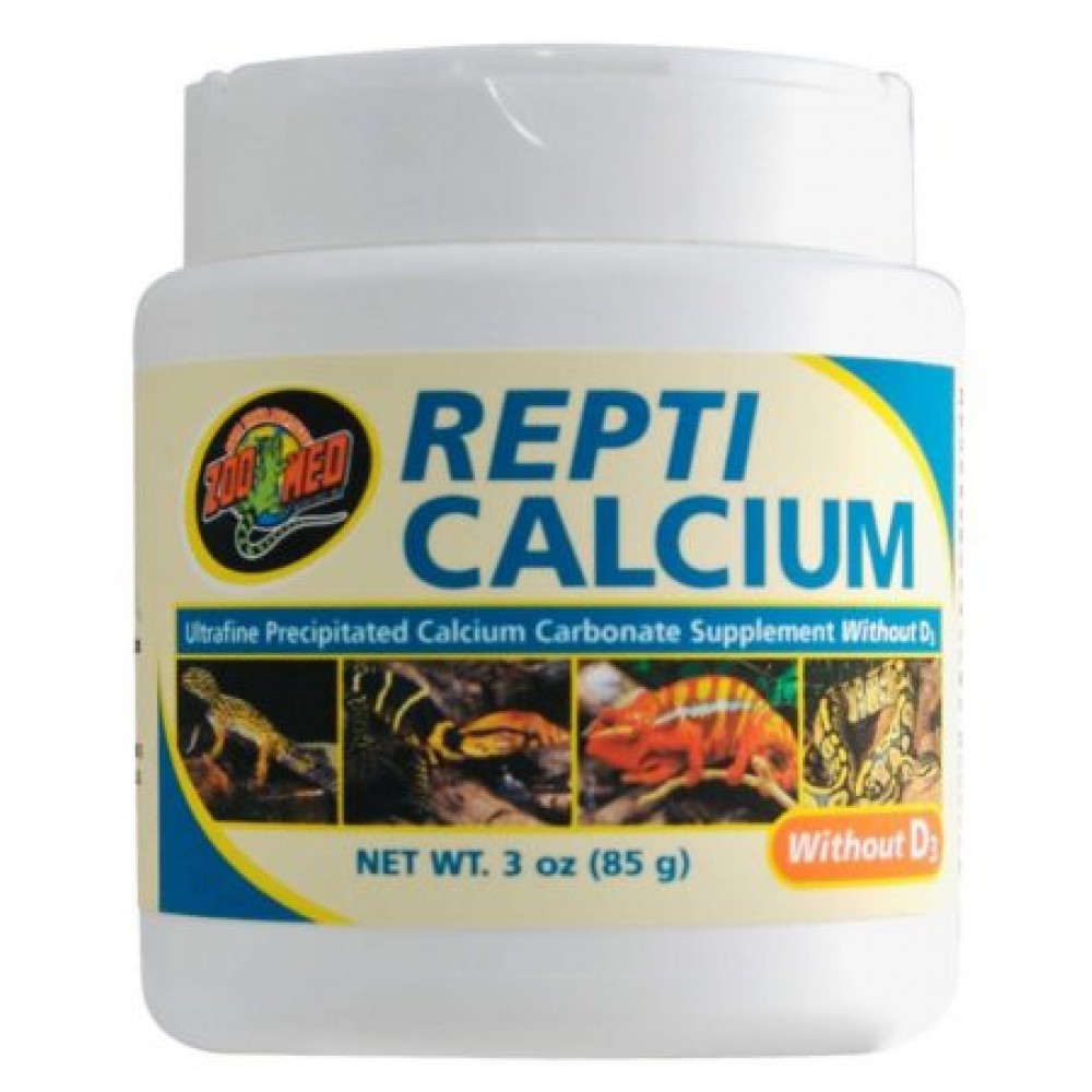 Repti Calcium без витамина D3 Zoo Med 85гр  (ZM-A33-3E)