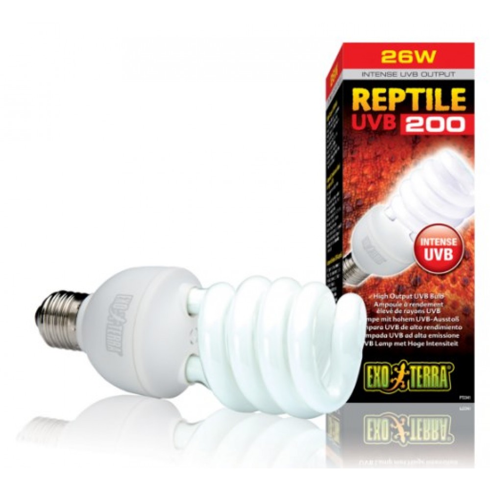Лампа для террариума Exo Terra REPTILE UVB200 26W E27 (PT2341)