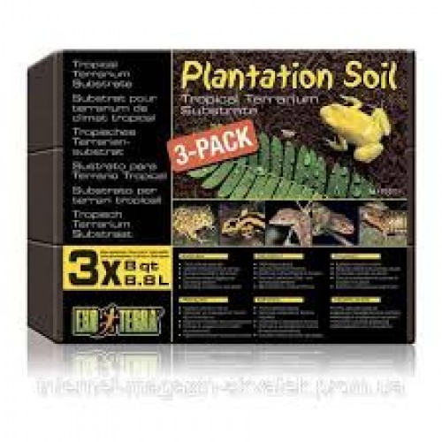 Наповнювач субстрат "Plantation Soil" д / террар. 3х8,8л PT2771