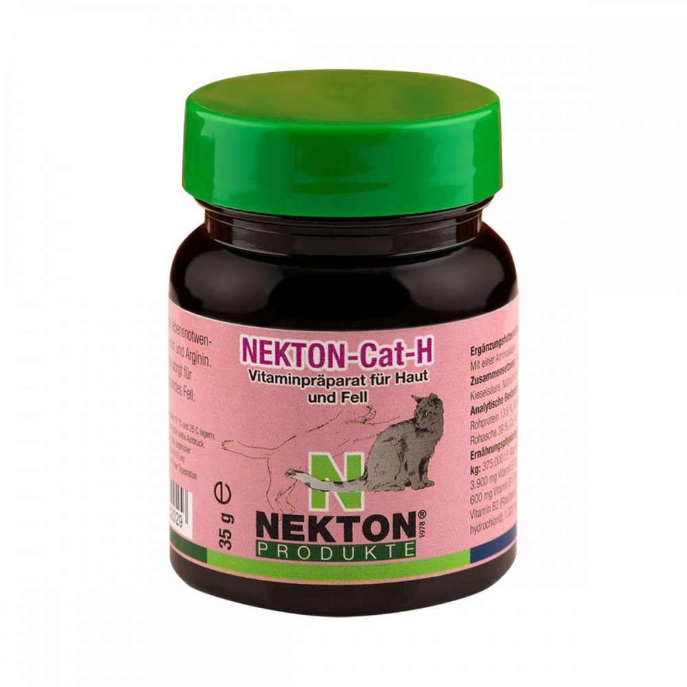Добавка комплекс витаминов для кожи и шерсти котов Nekton Cat H 35гр (282035)