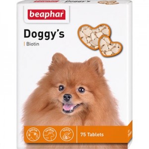 Вітамінізовані ласощі для собак з біотином Beaphar Doggy's Biotin 75 таб. (12507)