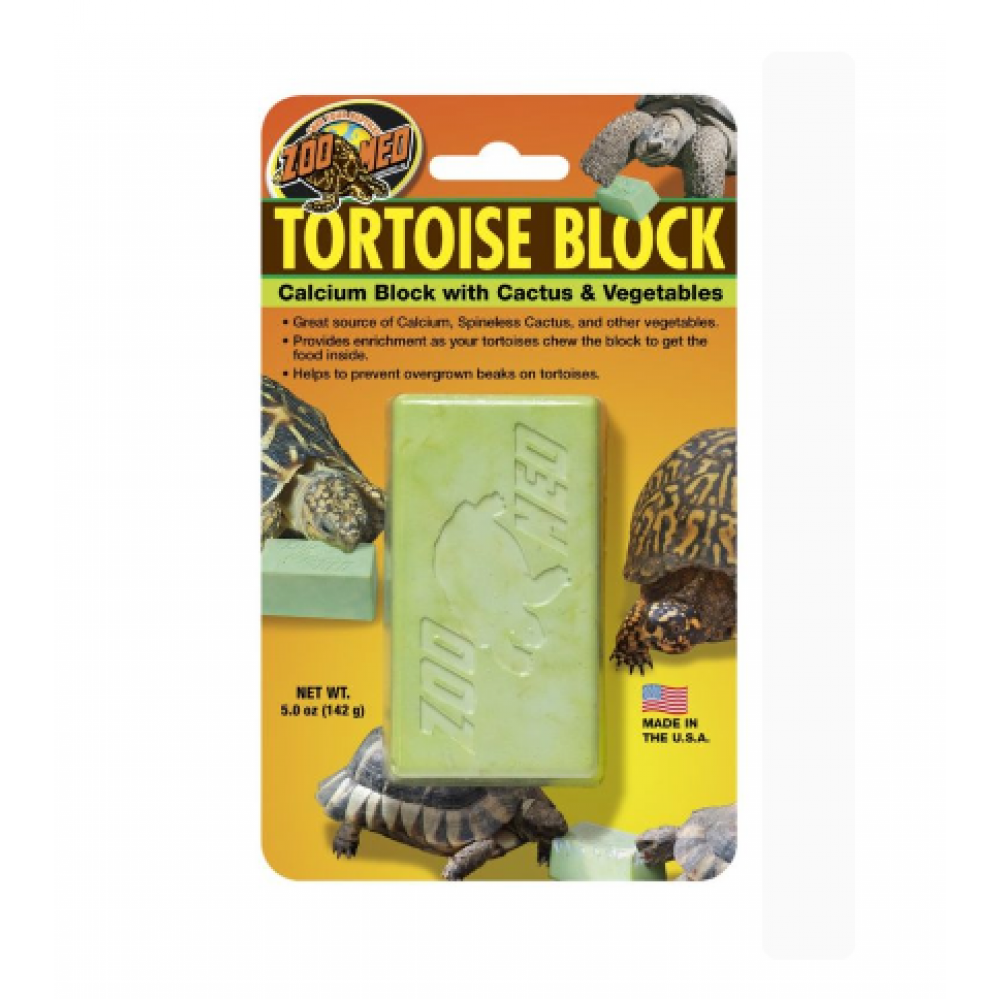 Кальцієвий блок для черепах ZooMed Tortoise Block з овочами та кактусом 142 гр (ZM-BB-55)