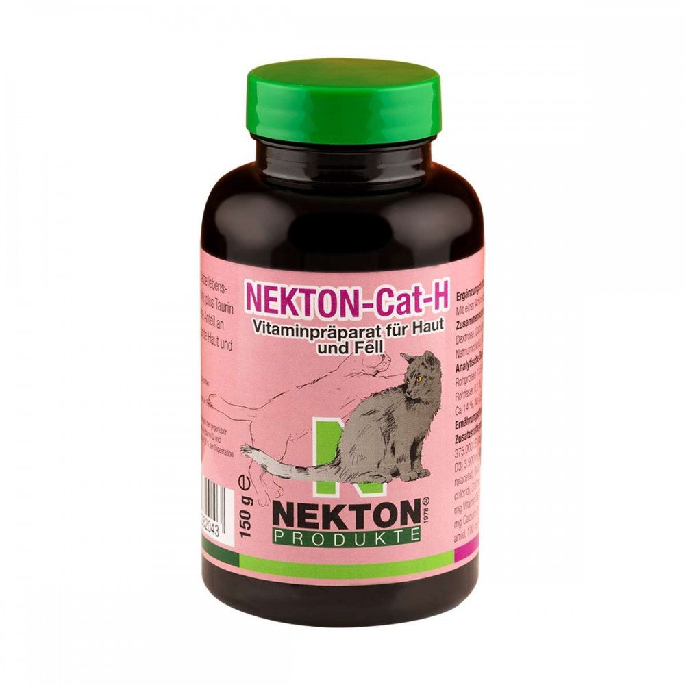 Добавка комплекс витаминов для кожи и шерсти котов Nekton Cat H 150гр (282150)