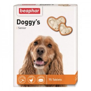 Мультивитаминный комплекс для собак старше 7 лет Beaphar Doggy’s Senior 75 табл  