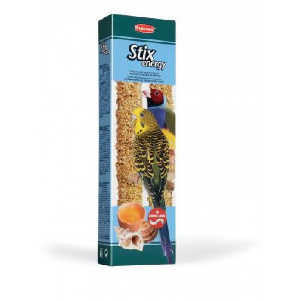 Зерновая палочка для волнистых попугаев и маленьких экзотических птиц Padovan STIX ENERGY 80 г (PP00143)