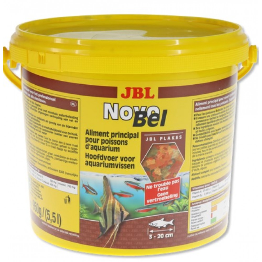 Корм для аквариумных рыб JBL NovoBel  Flakes 10,5л(3015900)