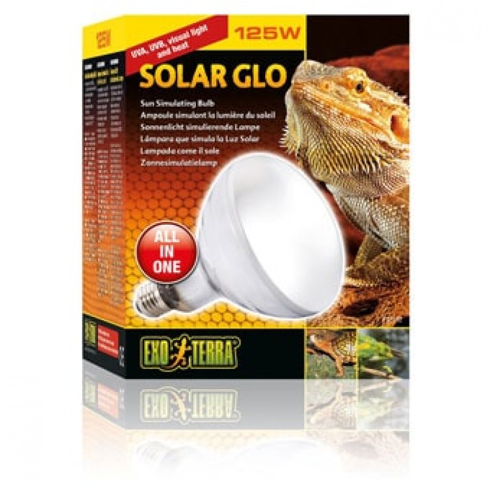 Лампа для террариума Exo Terra Solar Glo солнечный свет 125W E27 (PT2192)