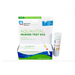 Тест-полоски для морских аквариумов Aquarium Muenster AQUAVITAL MARINE-TEST 5 в 1 50 шт